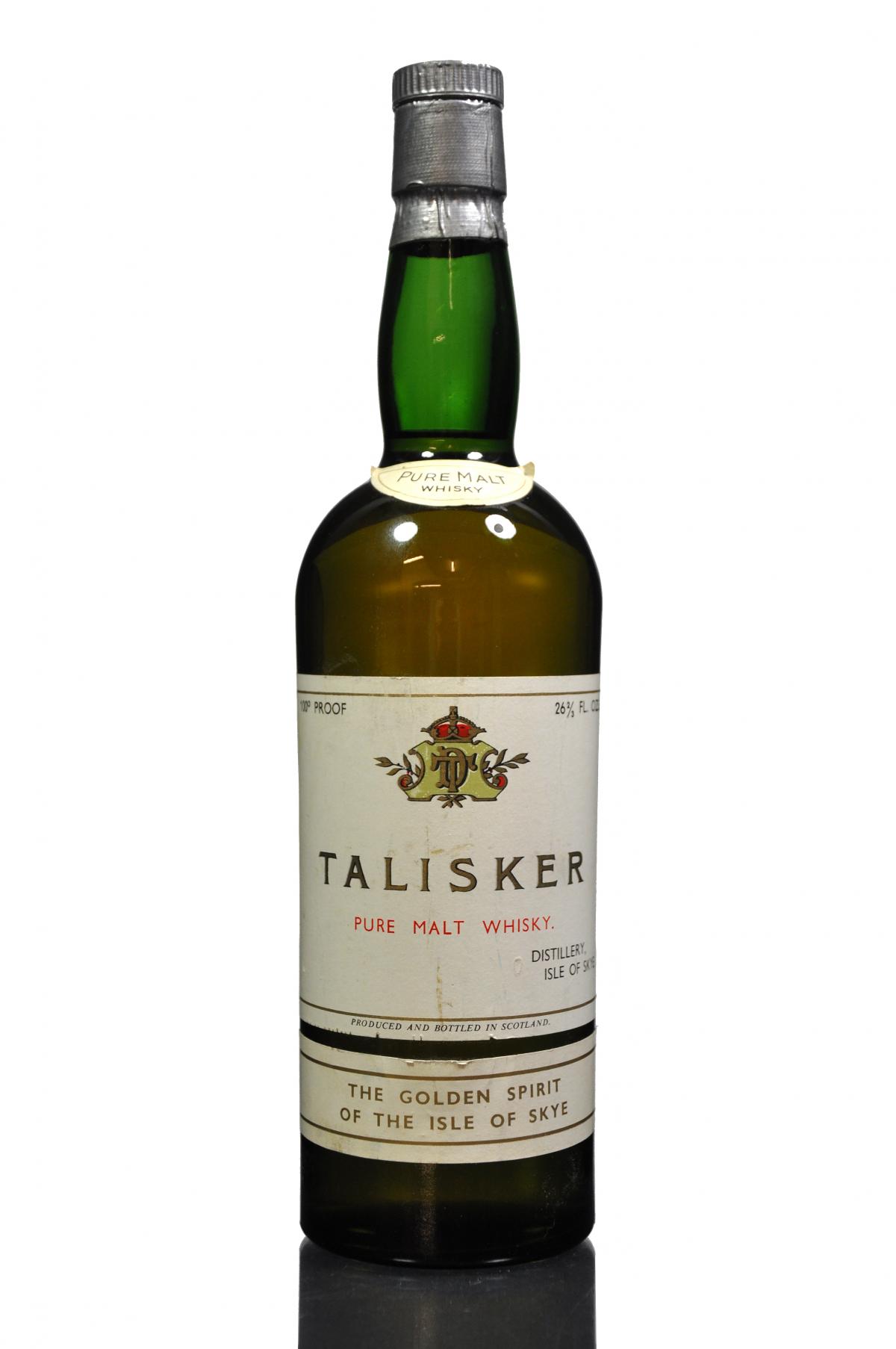 Talisker Pure Malt - 100 Proof - Circa 1960