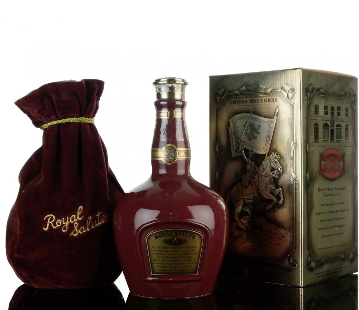 Royal Salute 21 Year Old - Burgundy Decanter