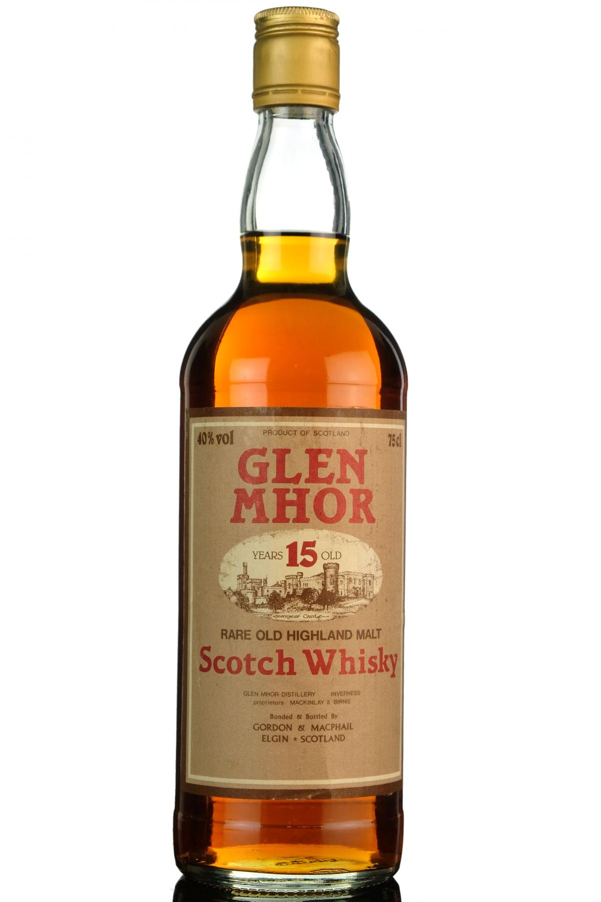 Glen Mhor 15 Year Old - Gordon & MacPhail - 1980s