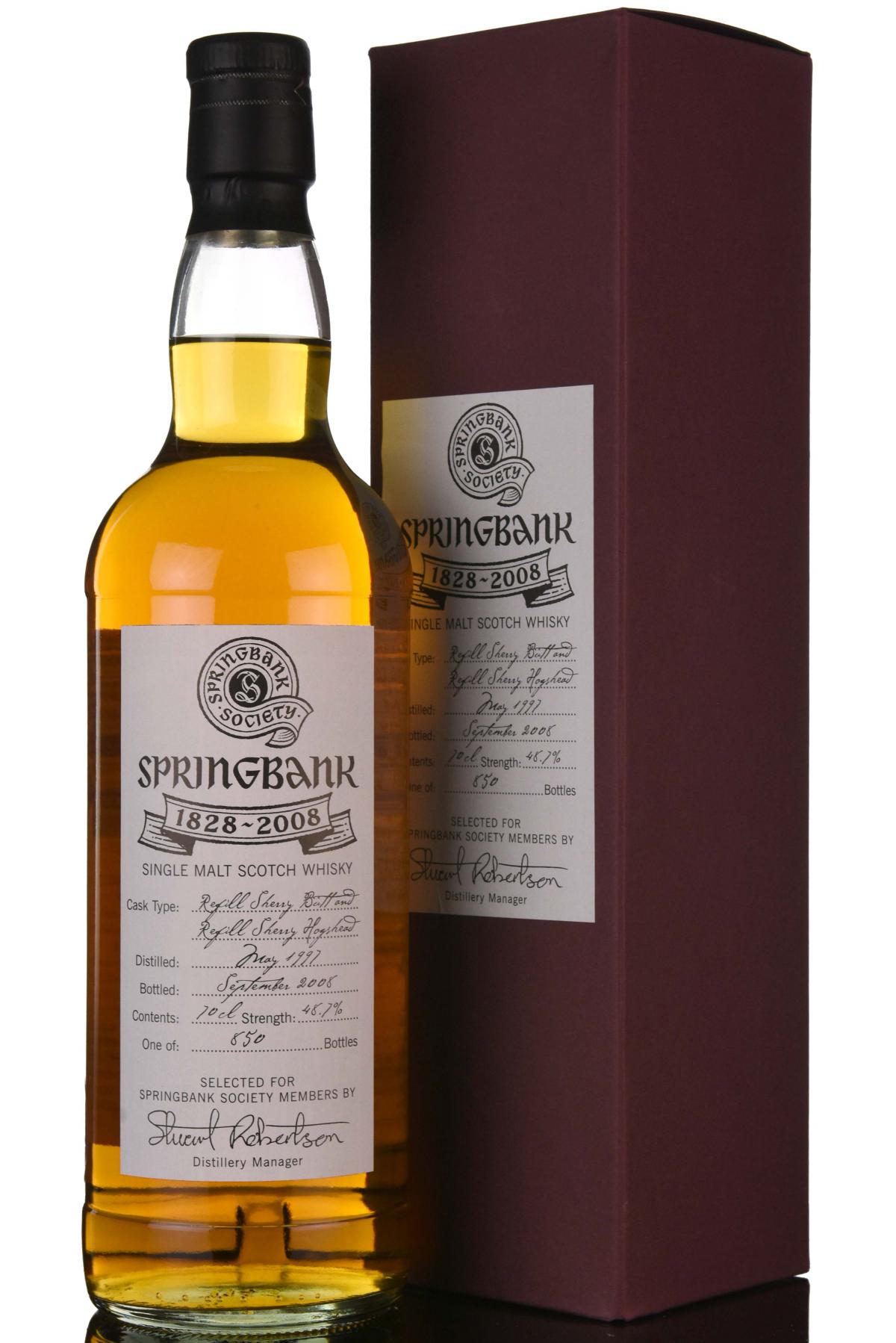 Springbank 1997-2007 - Society Exclusive