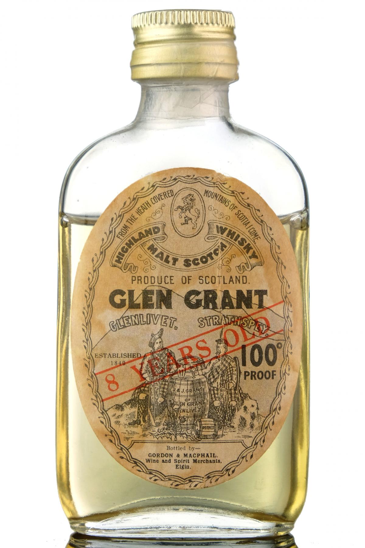 Glen Grant 8 Year Old - Gordon & MacPhail Miniature