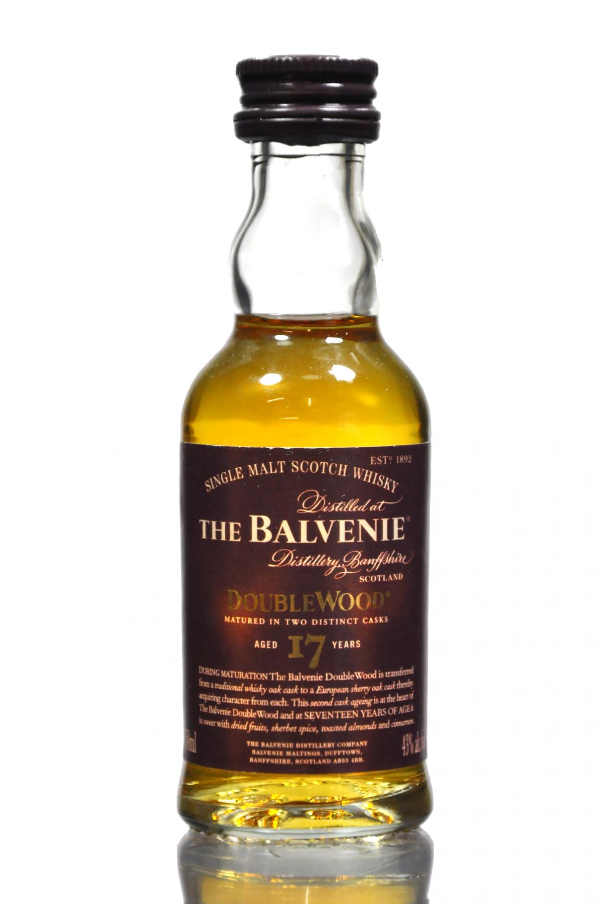 Balvenie 17 Year Old - Doublewood Miniature