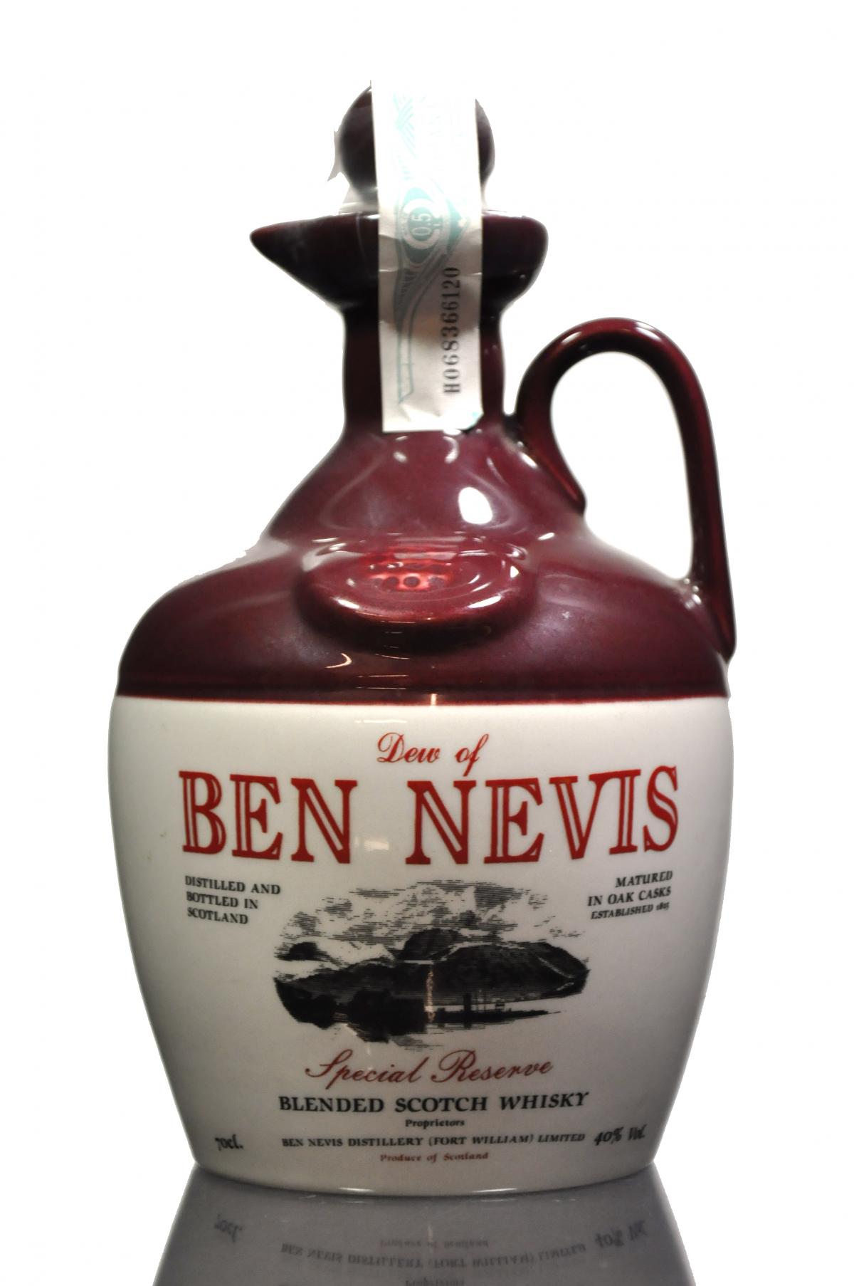 Ben Nevis - Burgundy Ceramic Decanter
