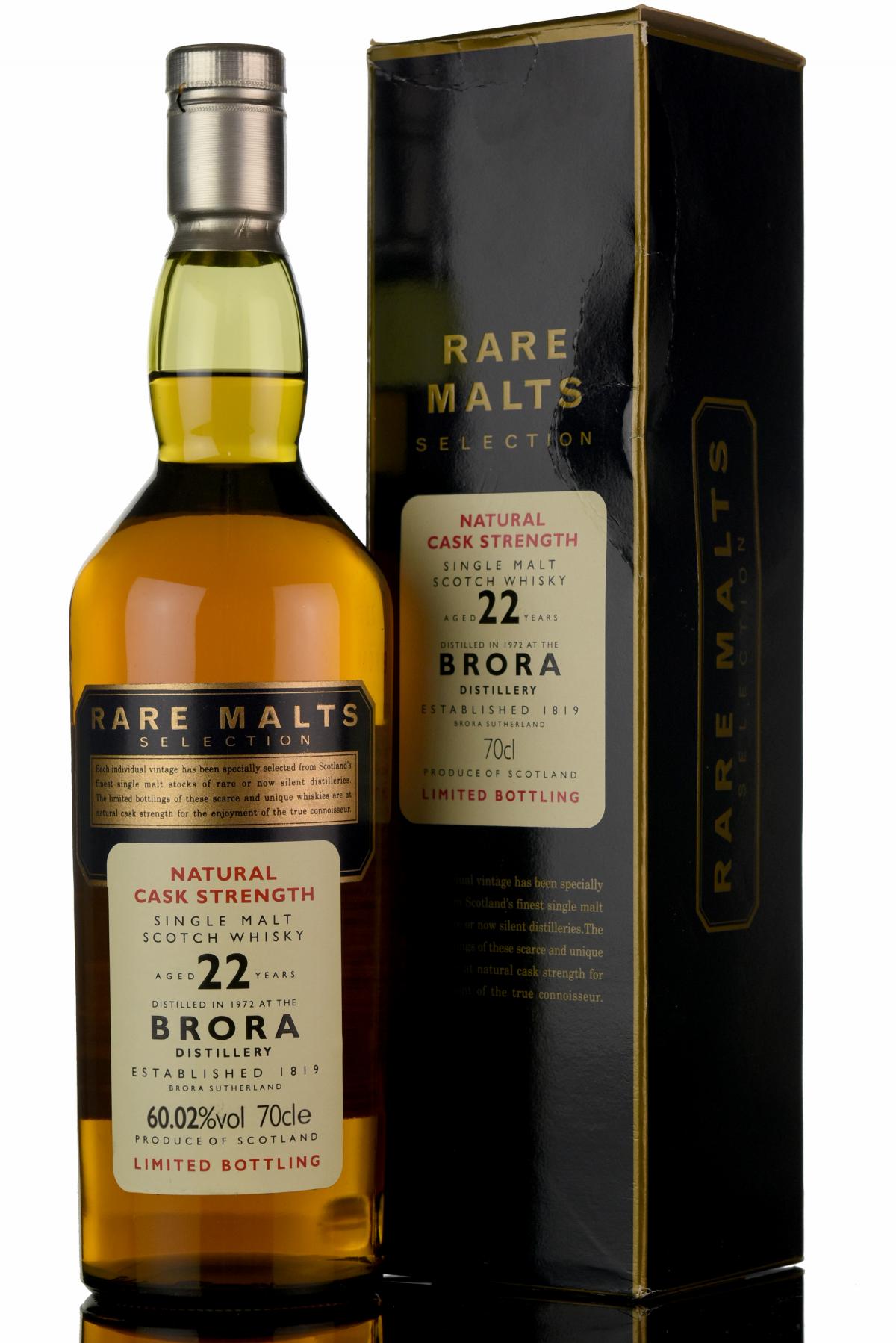 Brora 1972 - 22 Year Old - Rare Malts 60.02%