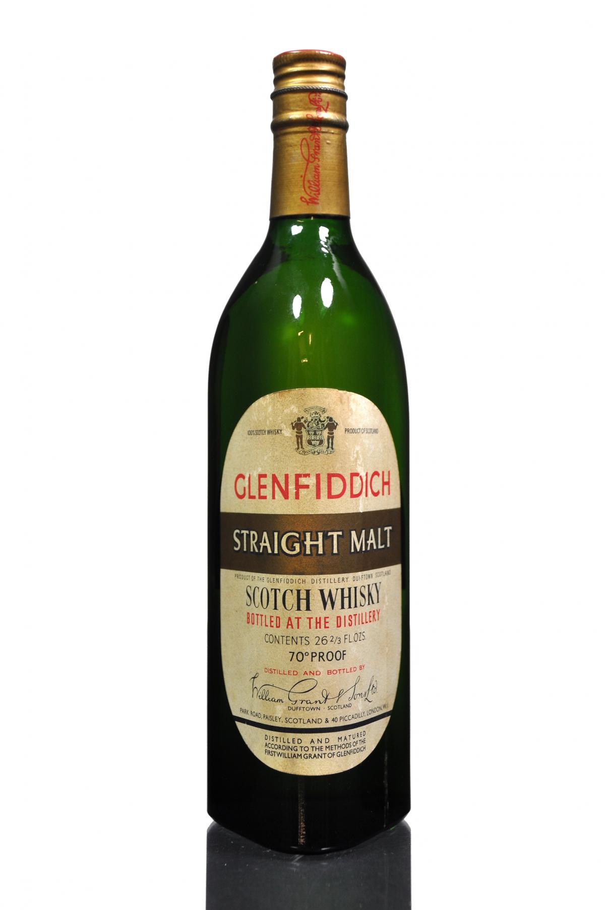 Glenfiddich Straight Malt - 1960s