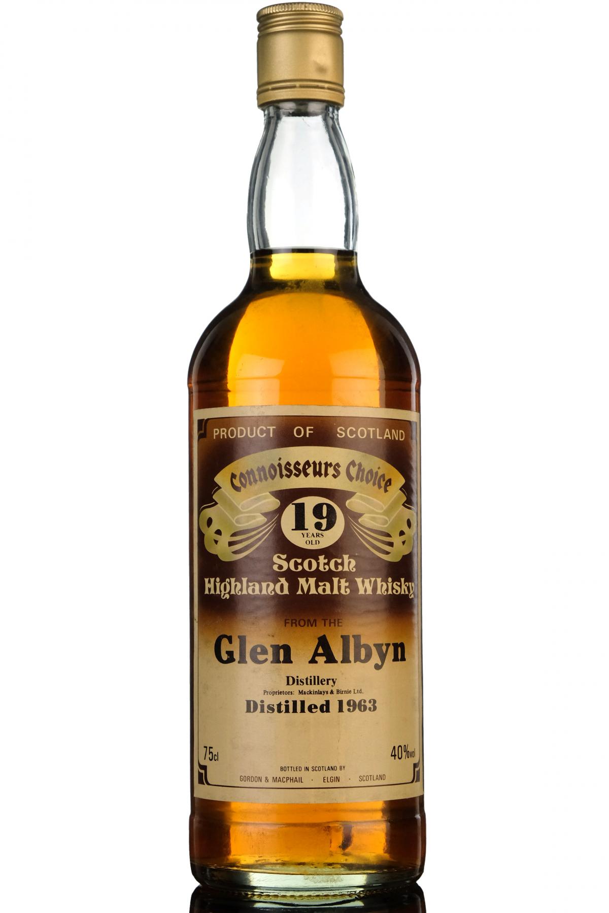 Glen Albyn 1963 - 19 Year Old - Connoisseurs Choice