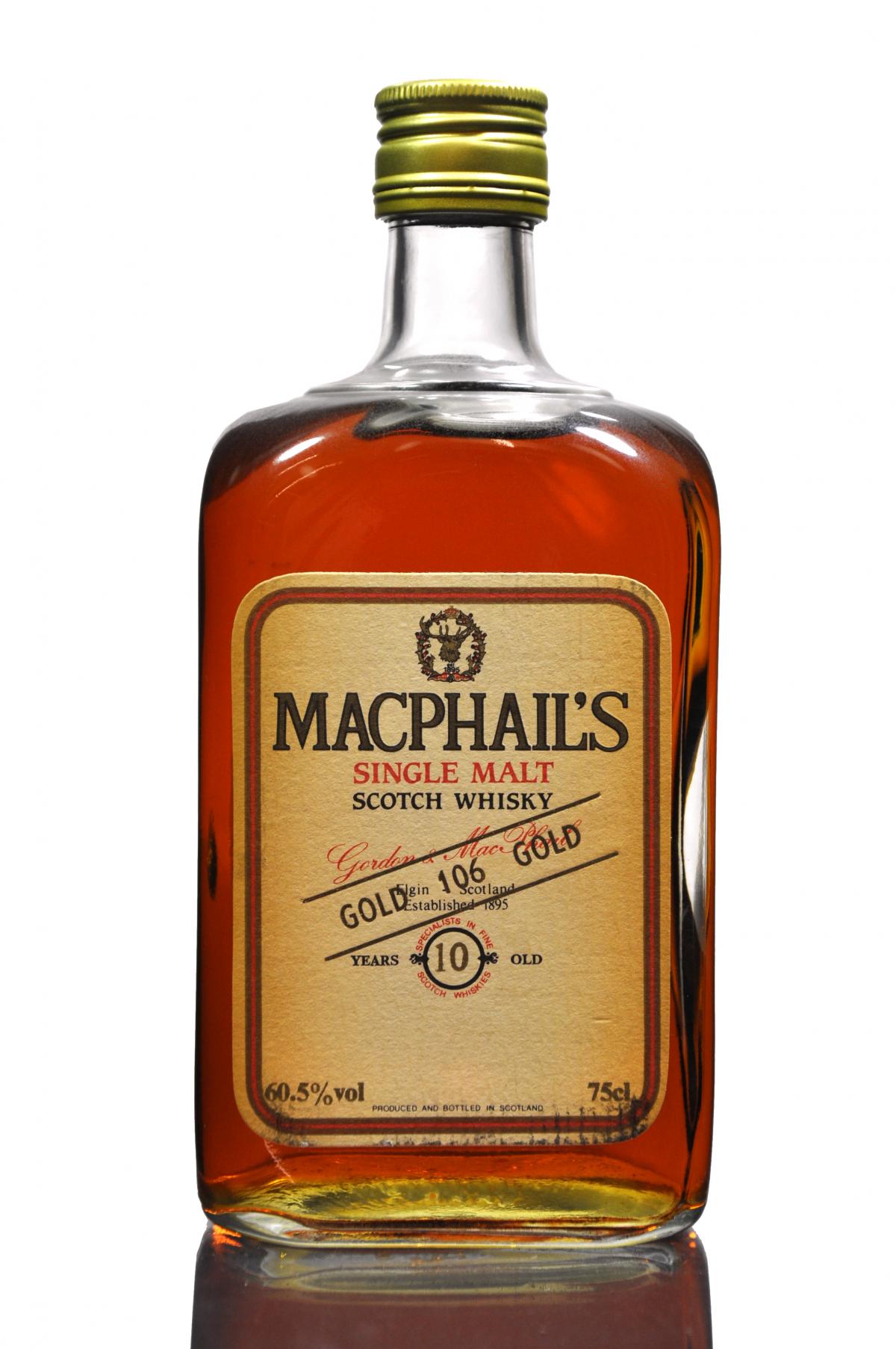 MacPhails 10 Year Old - Gold 106 - 1980s