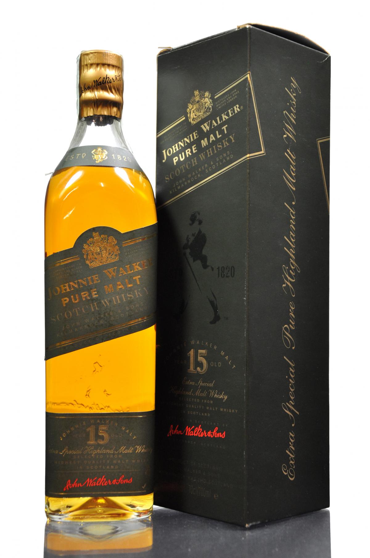 Johnnie Walker 15 Year Old - Pure Malt - Green Label