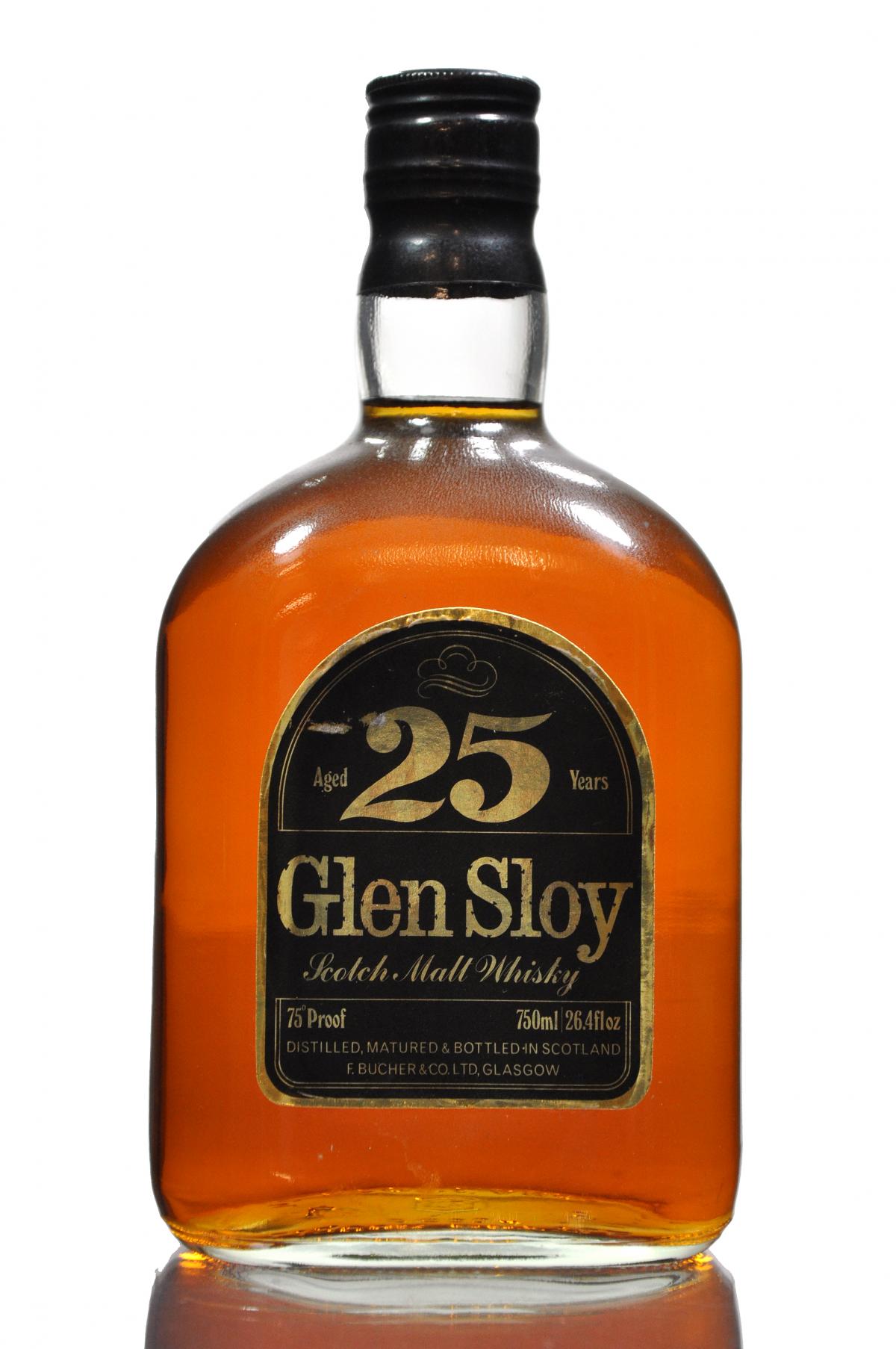 Glen Sloy 25 Year Old - Pure Malt - Late 1970s