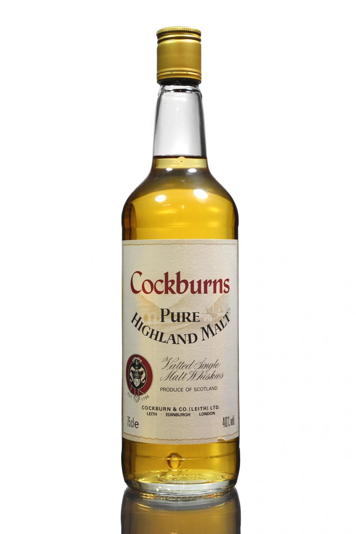 Cockburns Pure Highland Malt - Circa 1990