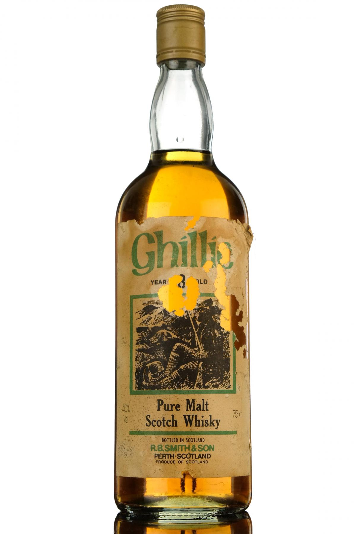 Ghillie 8 Year Old Pure Malt - 1980s