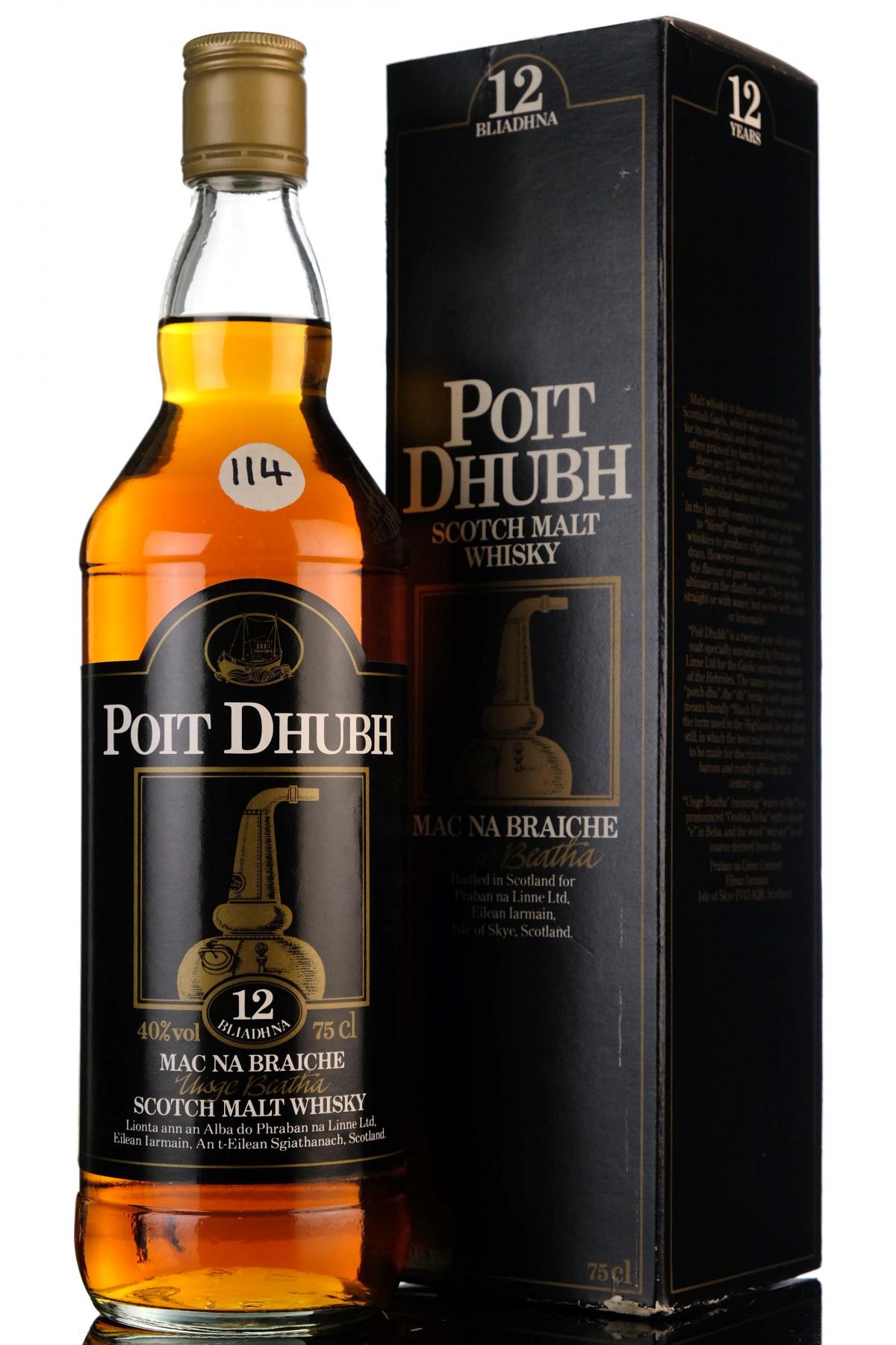 Poit Dhubh 12 Year Old - 1980s