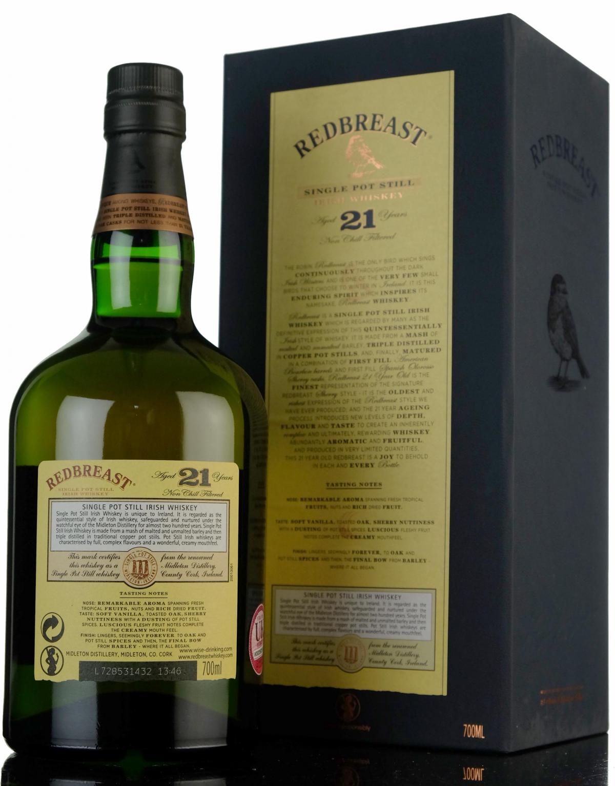 Redbreast 21 Year Old - Irish Whiskey