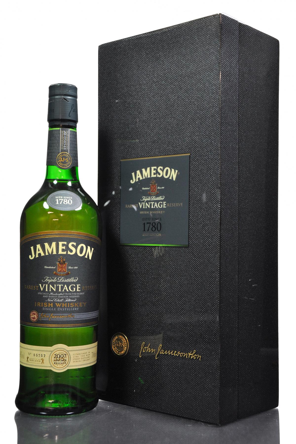 Jameson Rarest Vintage Reserve - 2007 Release