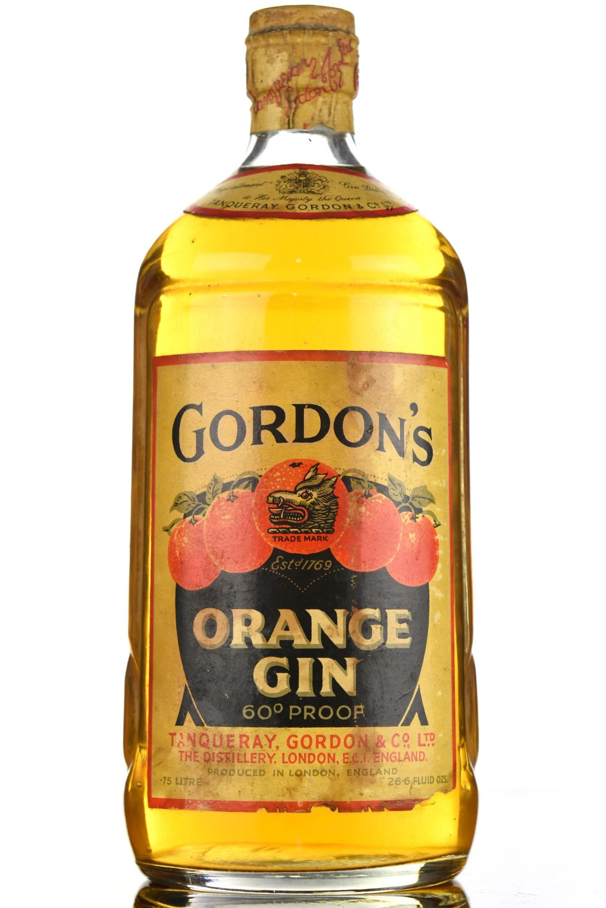 Gordons Orange Gin - 1950s