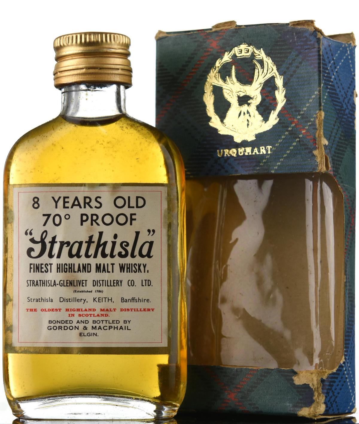 Strathisla 8 Year Old - Gordon & MacPhail Miniature - 1970s