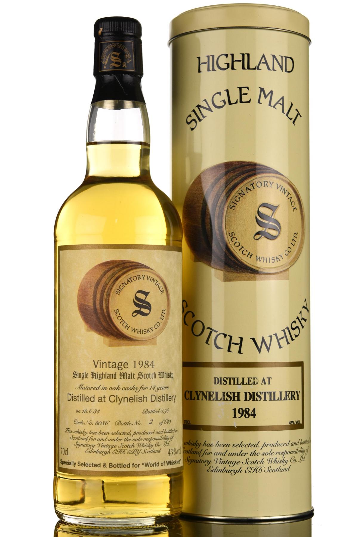 Clynelish 1984 - 1998 14 Signatory Vintage