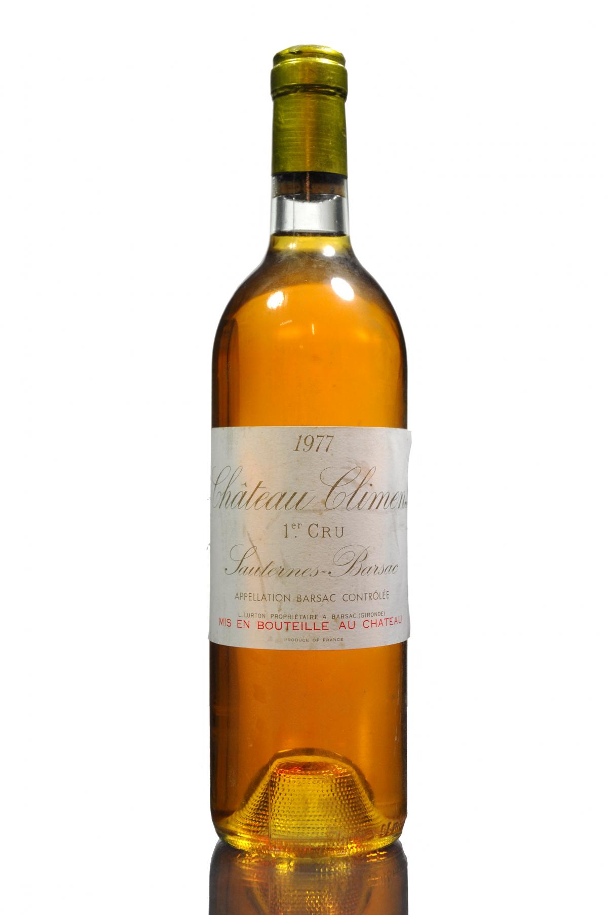 Chateau Climens Sauternes-Barsac 1977