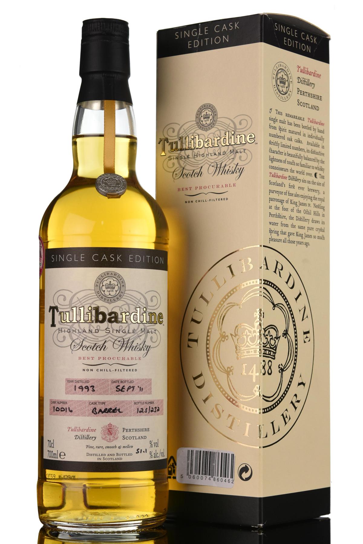 Tullibardine 1993-2011 - Single Cask 10016