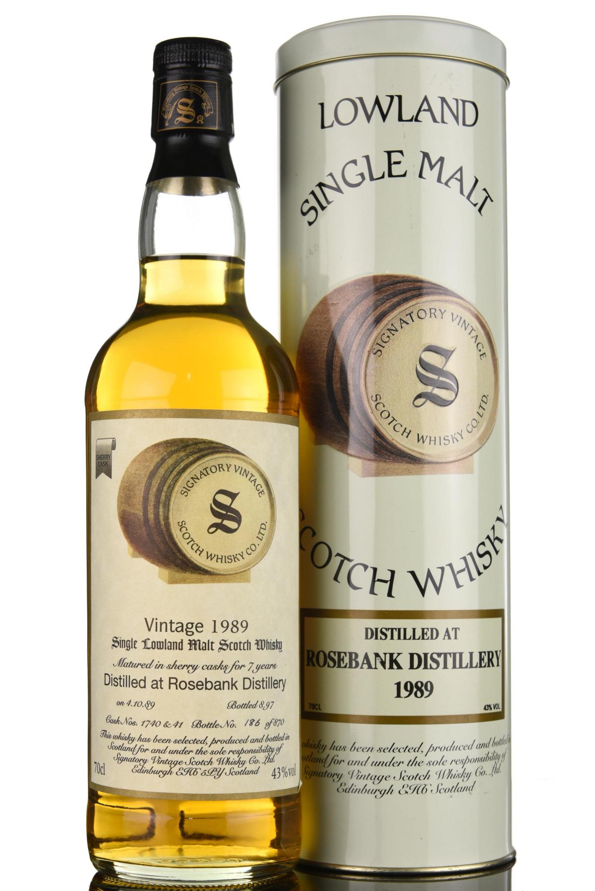 Rosebank 1989 - 1997 7 Signatory Vintage