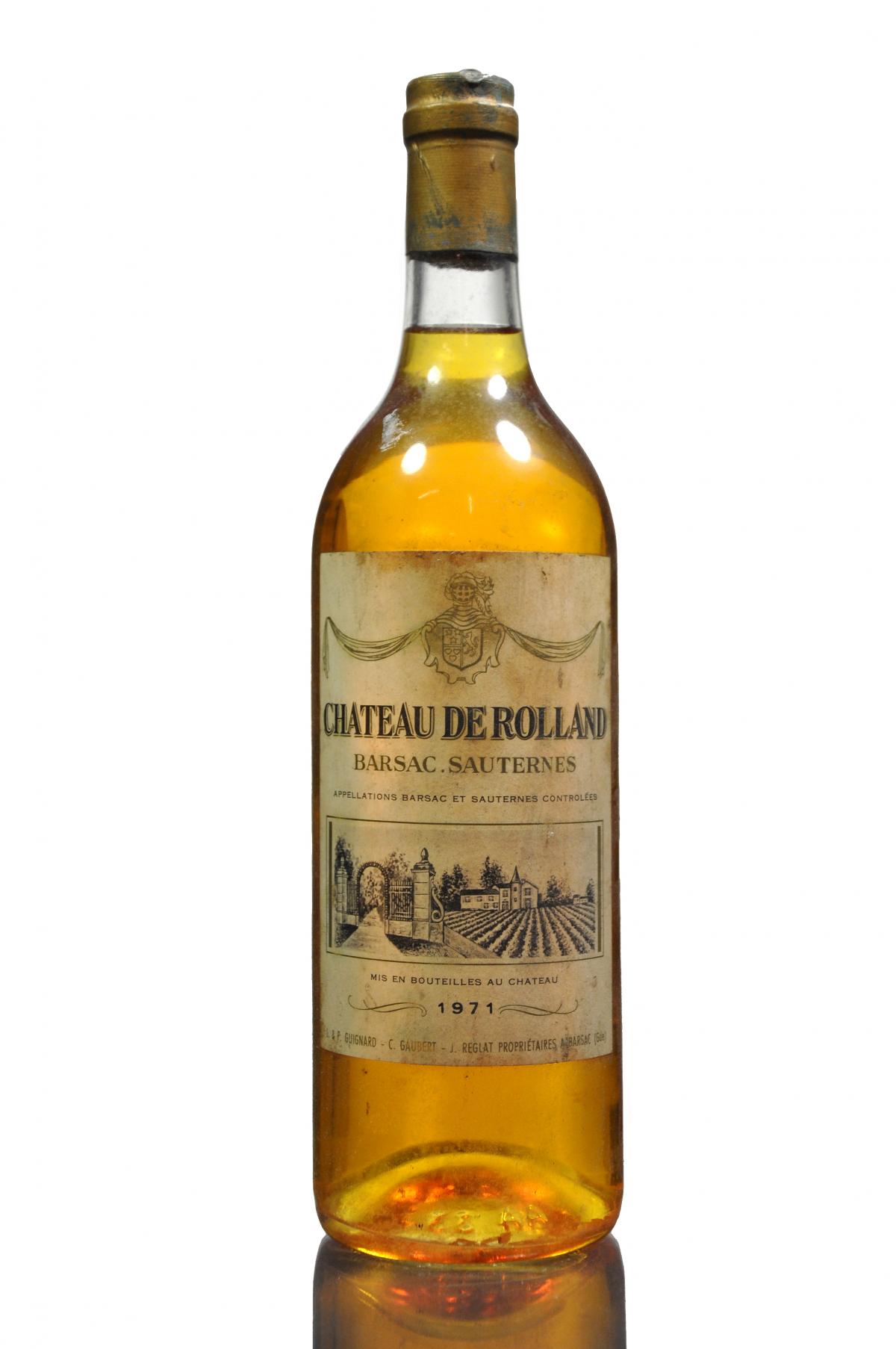 Chateau De Rolland 1971 Barsac