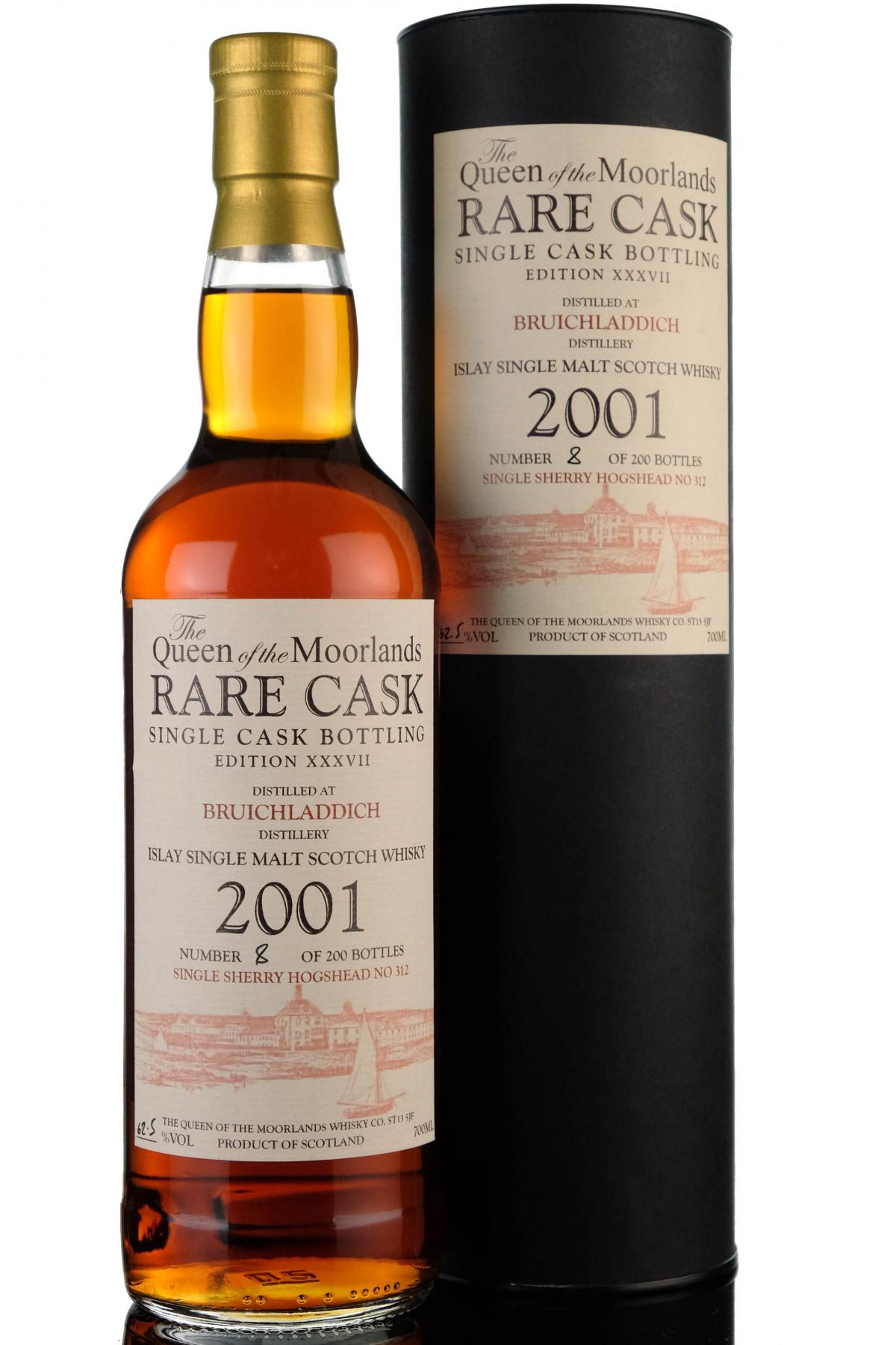 Bruichladdich 2001-2011 - Queen Of The Moorlands - Whisky Online Exclusive