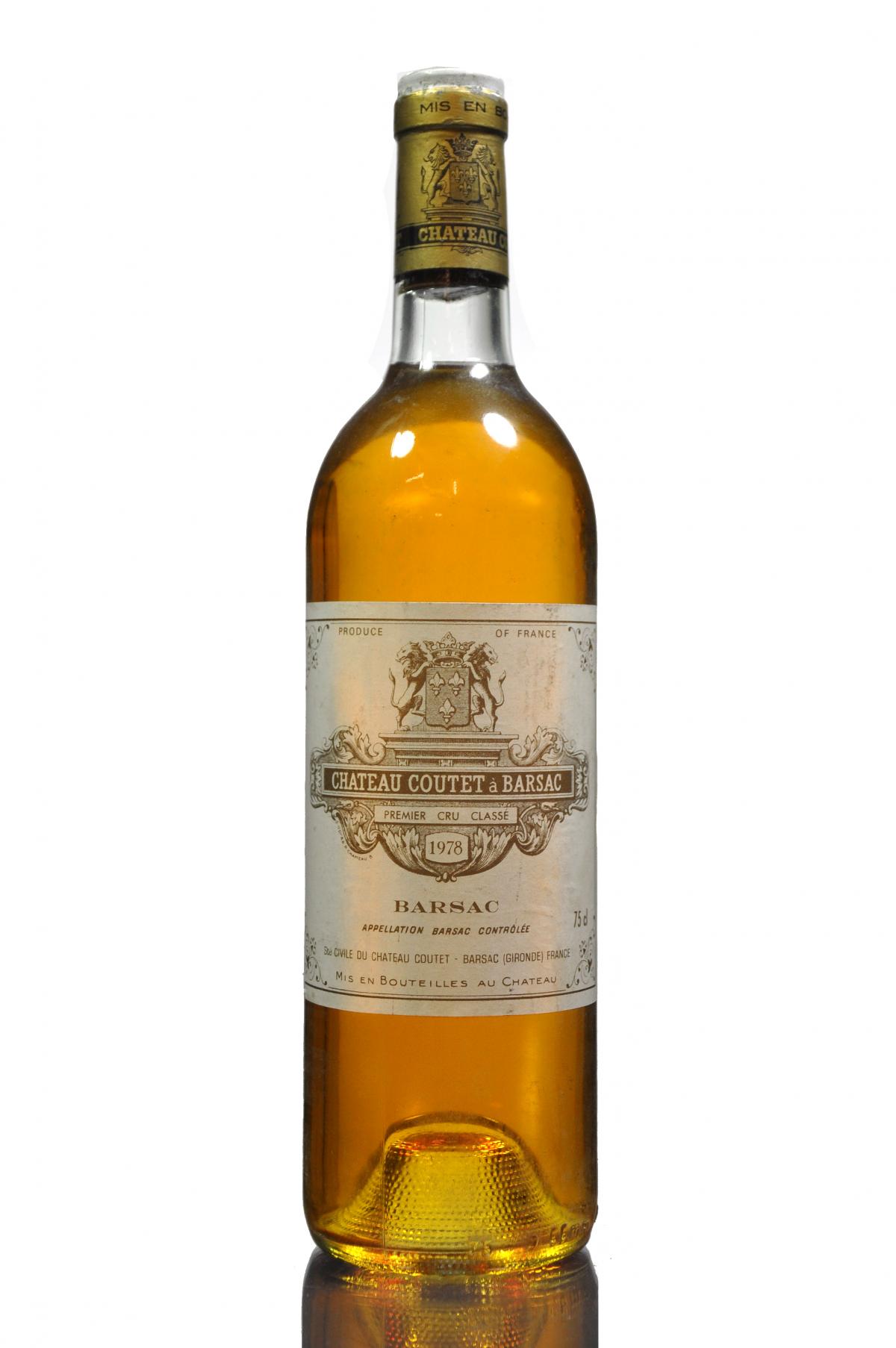 Chateau Coutet a Barsac 1978