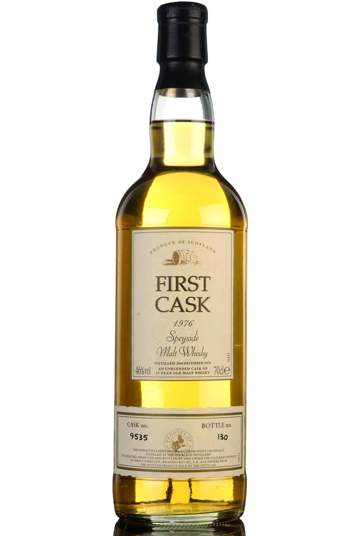 Benriach 1976 - 27 Year Old - First Cask 9535