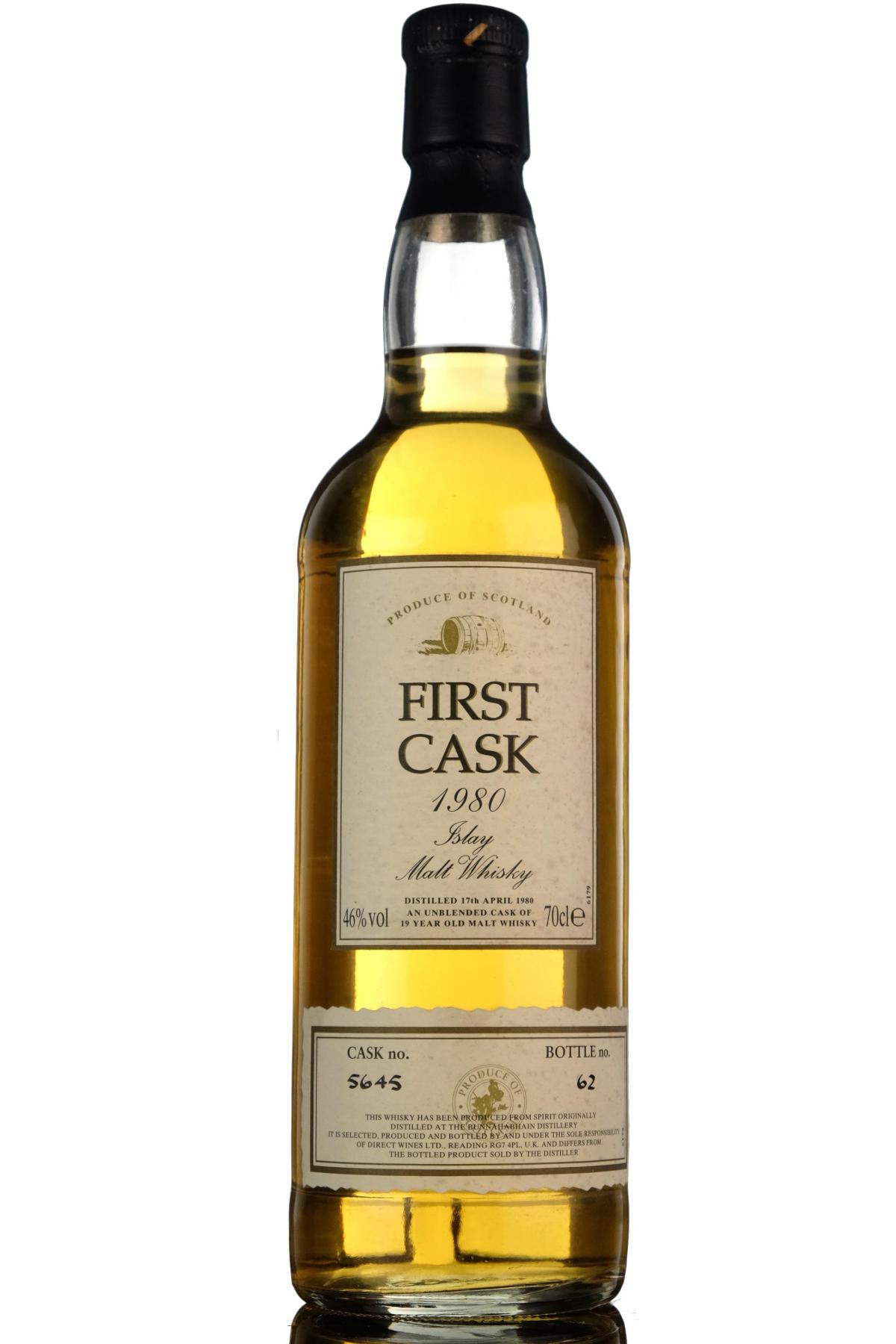 Bunnahabhain 1980  19 Year Old  First Cask 5645