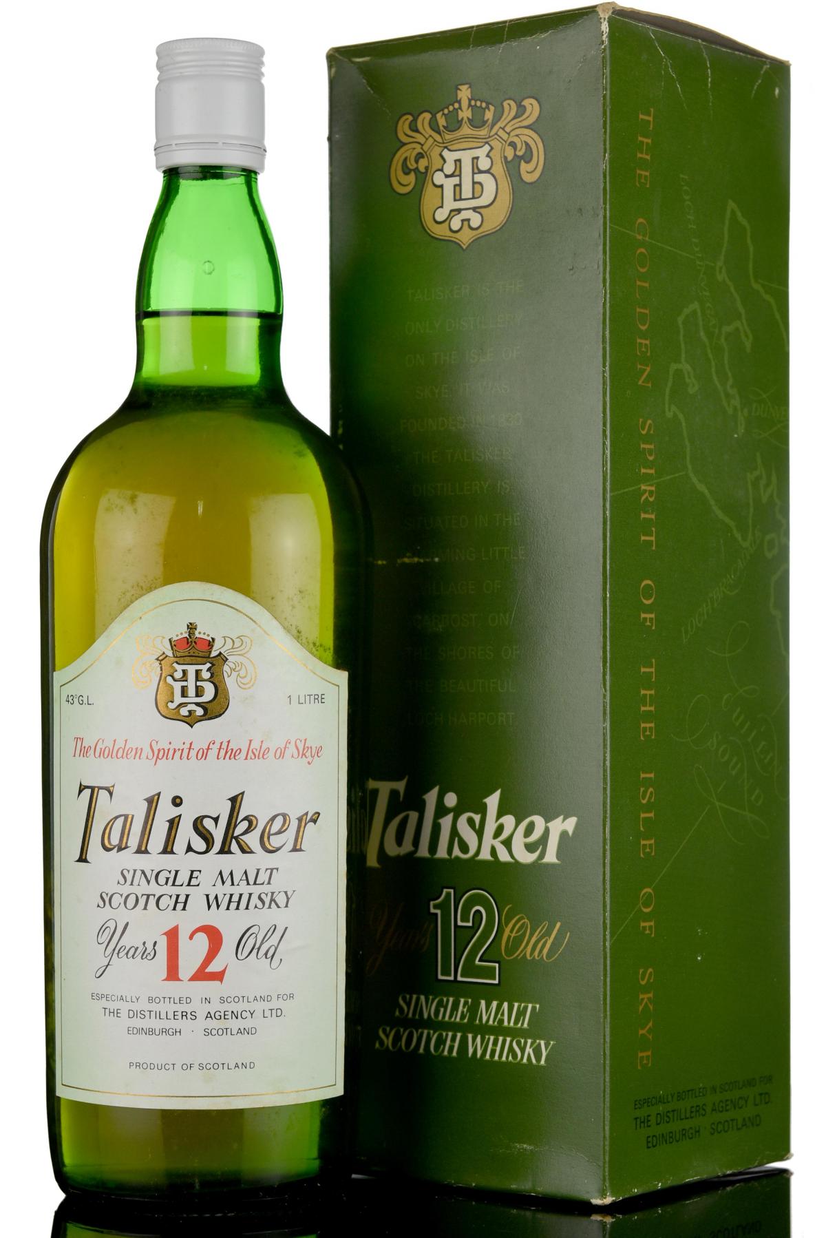 Talisker 12 Year Old - 1970s - 1 Litre