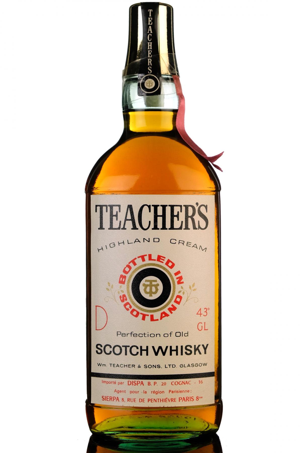 Teachers Highland Cream - 1980s