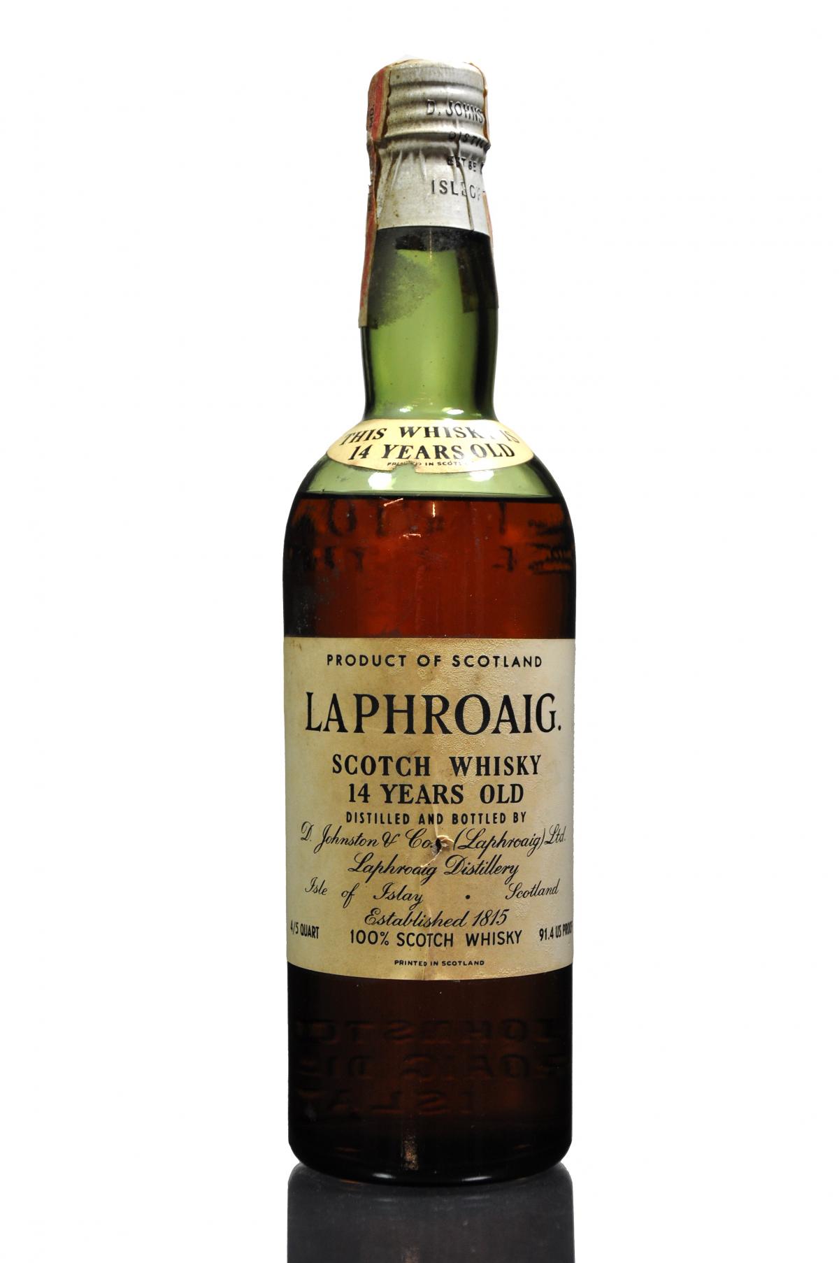 Laphroaig 14 Year Old - Circa 1950 - US Import