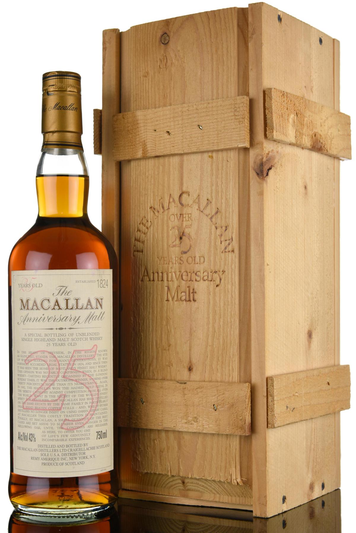 Macallan 25 Year Old - Anniversary Malt