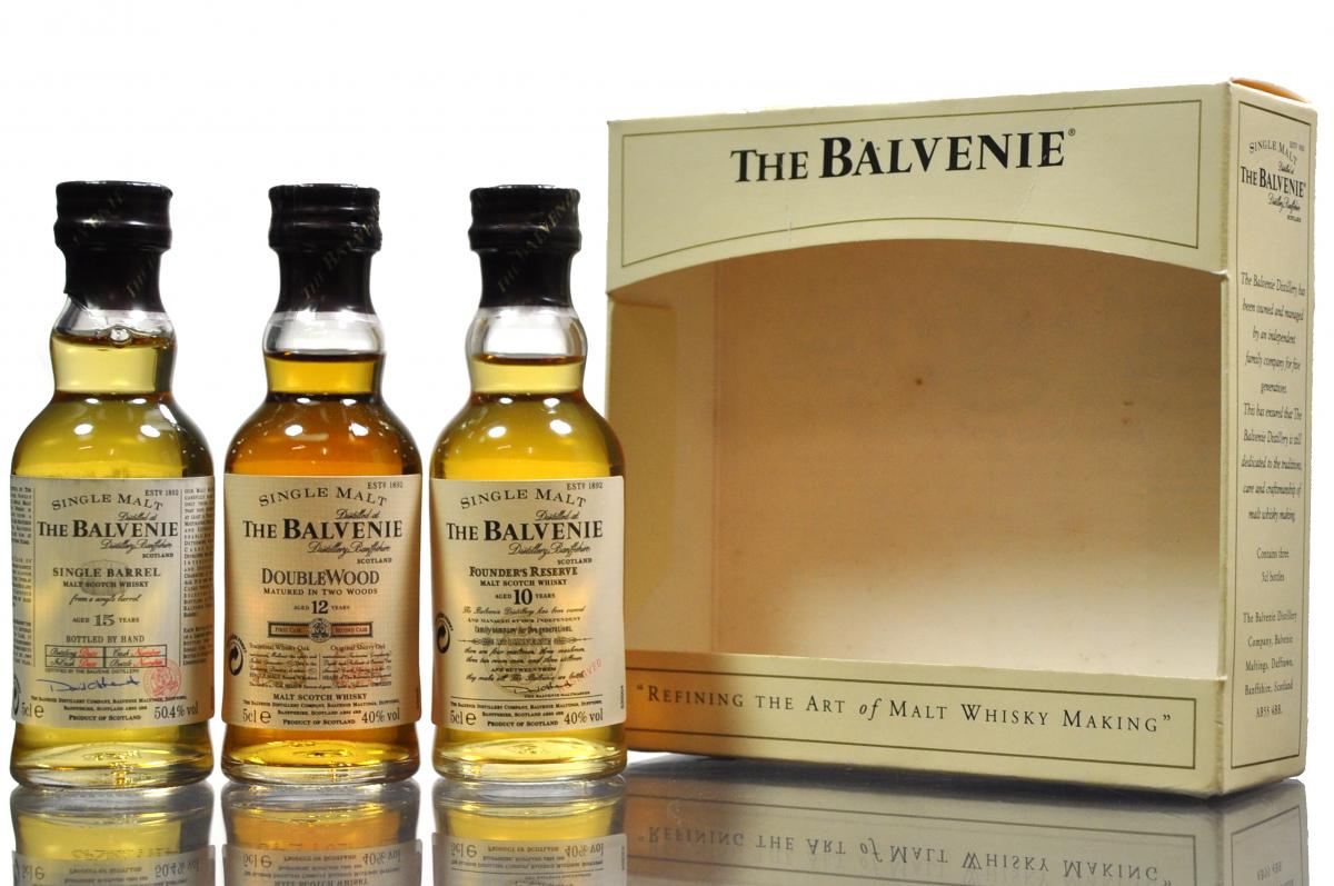 Balvenie Miniature Presentation Pack - 10 Year Old, 12 Year Old, 15 Year Old