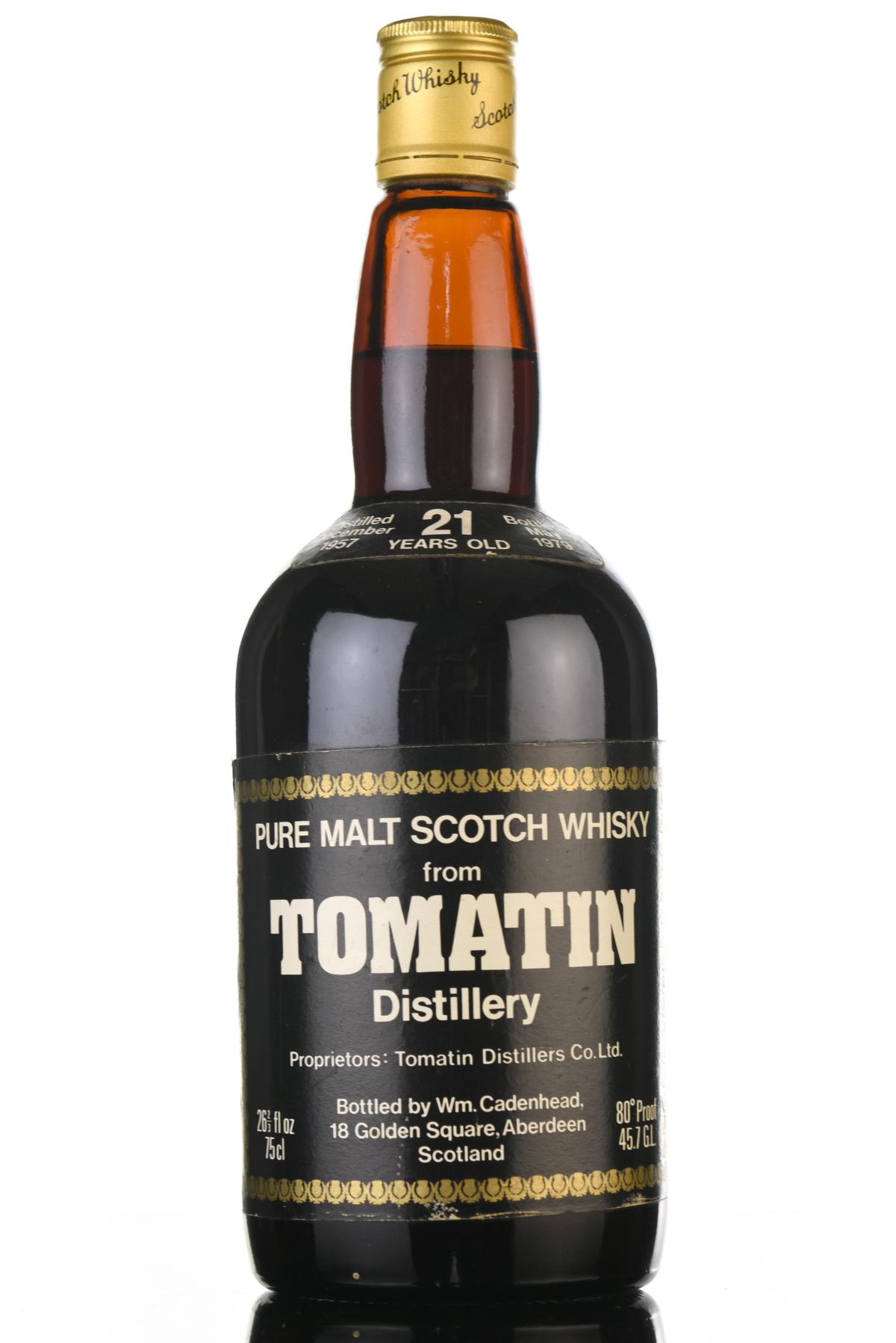 Tomatin 1957-1979 - Cadenhead Dumpy - Sherry Cask