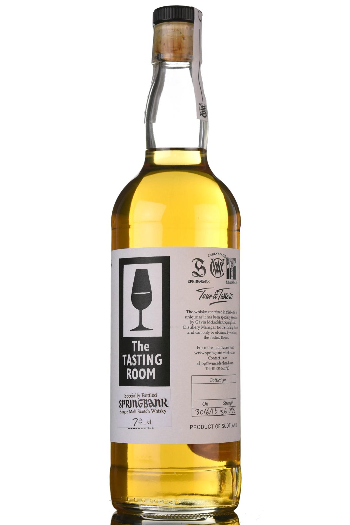 Springbank The Tasting Room Cadenhead 2016