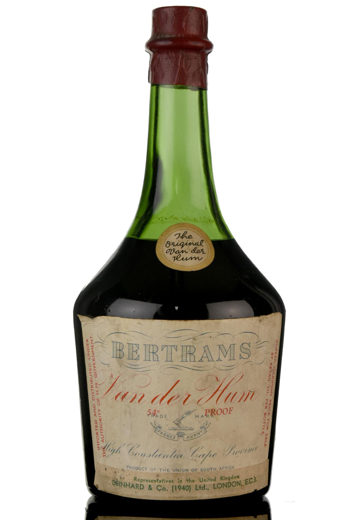Bertrams Van Der Hum - Circa 1940