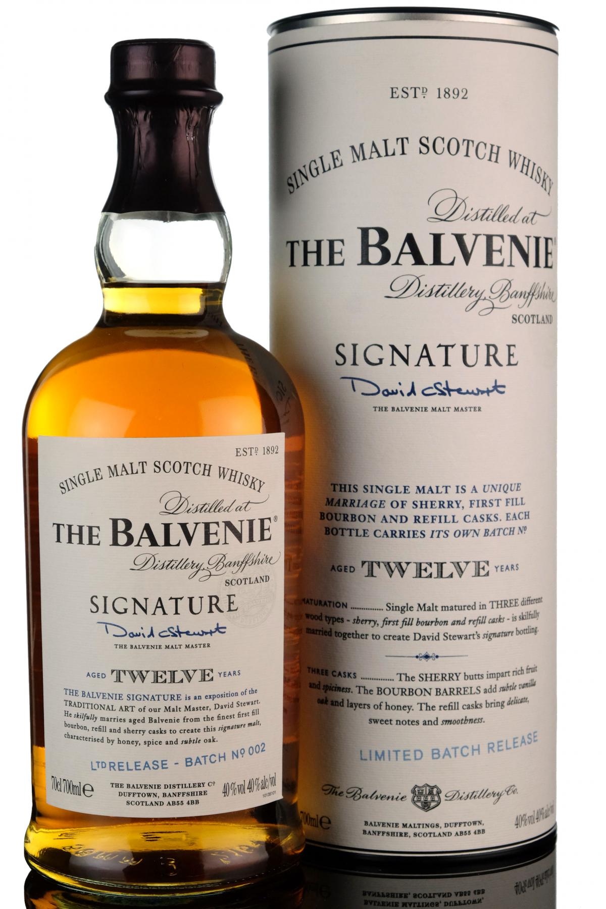 Balvenie 12 Year Old - Signature Batch 2