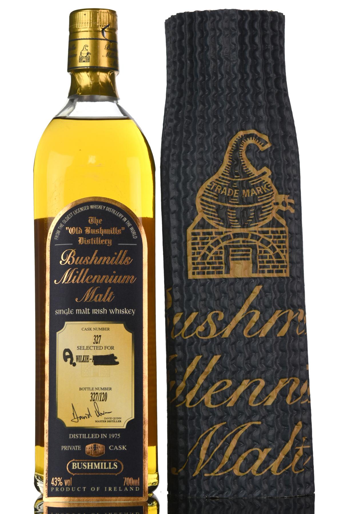 Bushmills 19752000 Millennium Irish Whiskey Cask 327