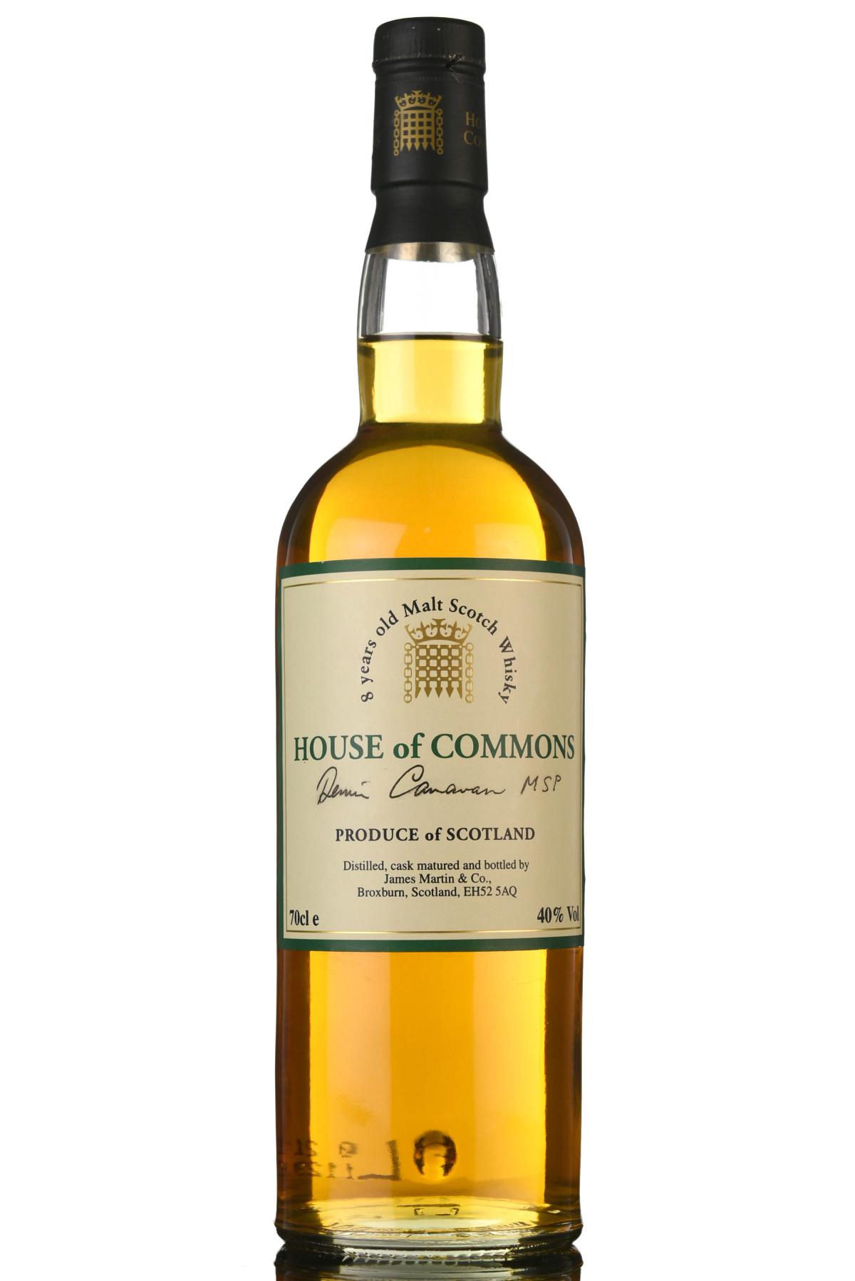House Of Commons - Signed By Denis Canavan
