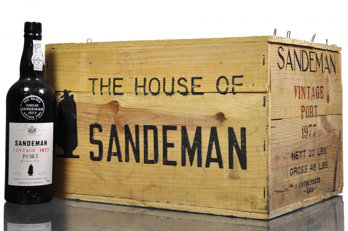 Full Case 12x75cl Sandeman 1977 Vintage Port