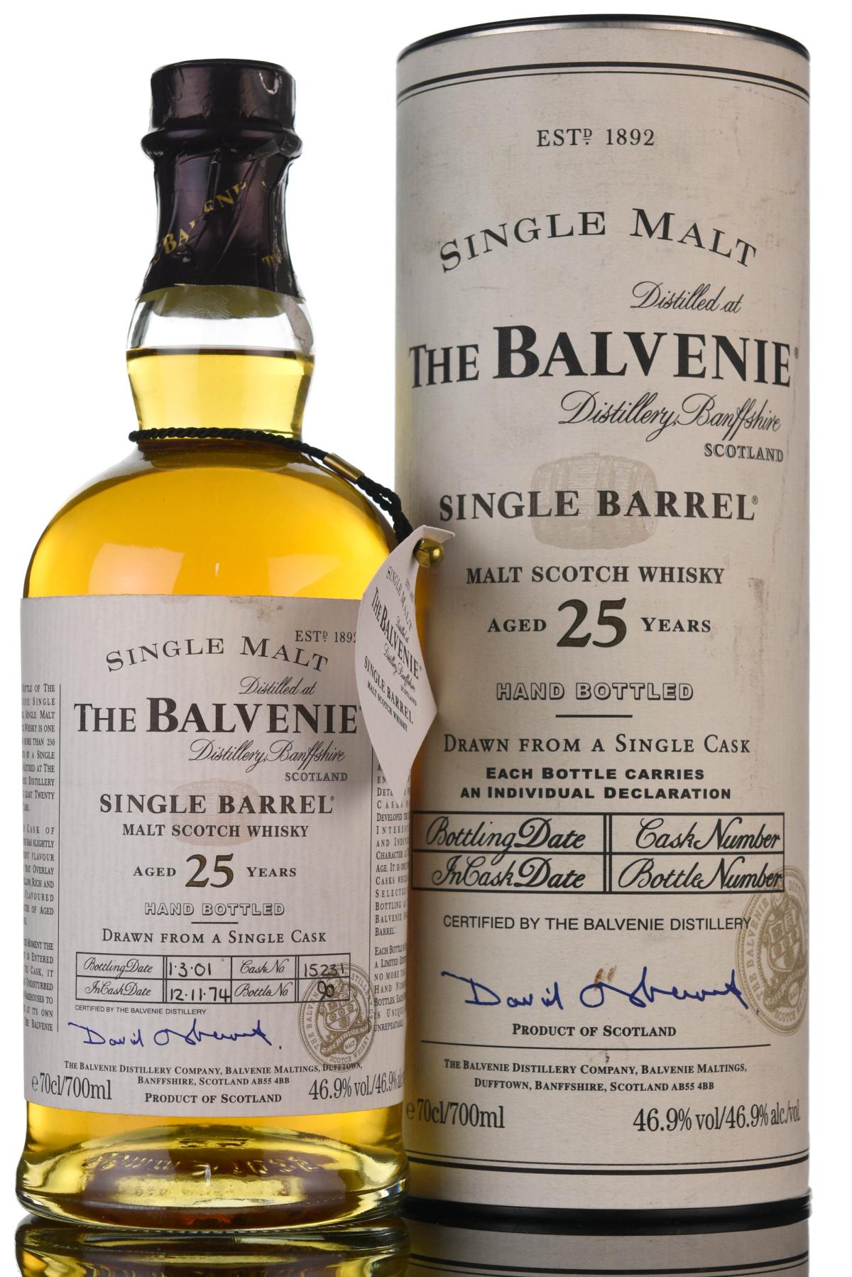 Balvenie 1974-2001 - 25 Year Old