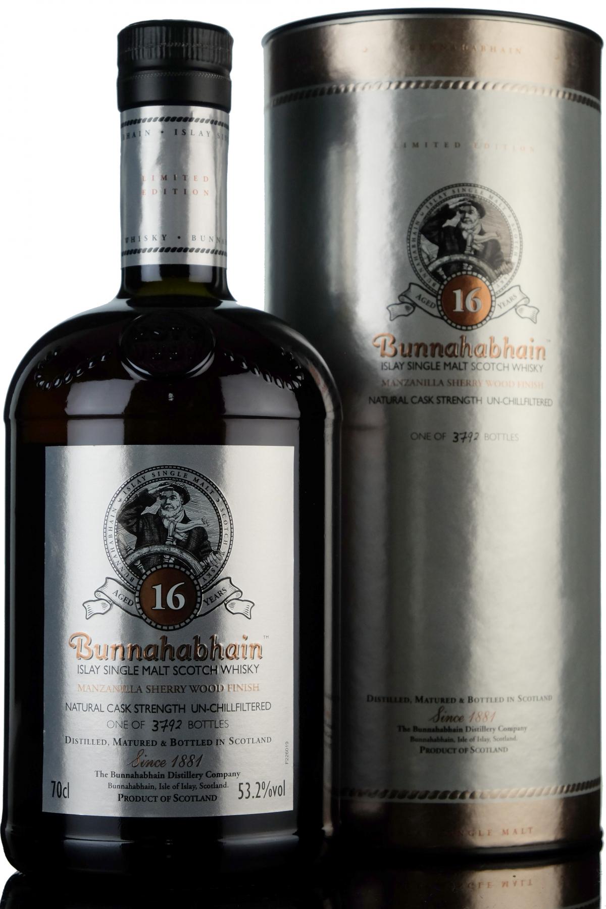 Bunnahabhain 16 Year Old - Manzanilla Sherry