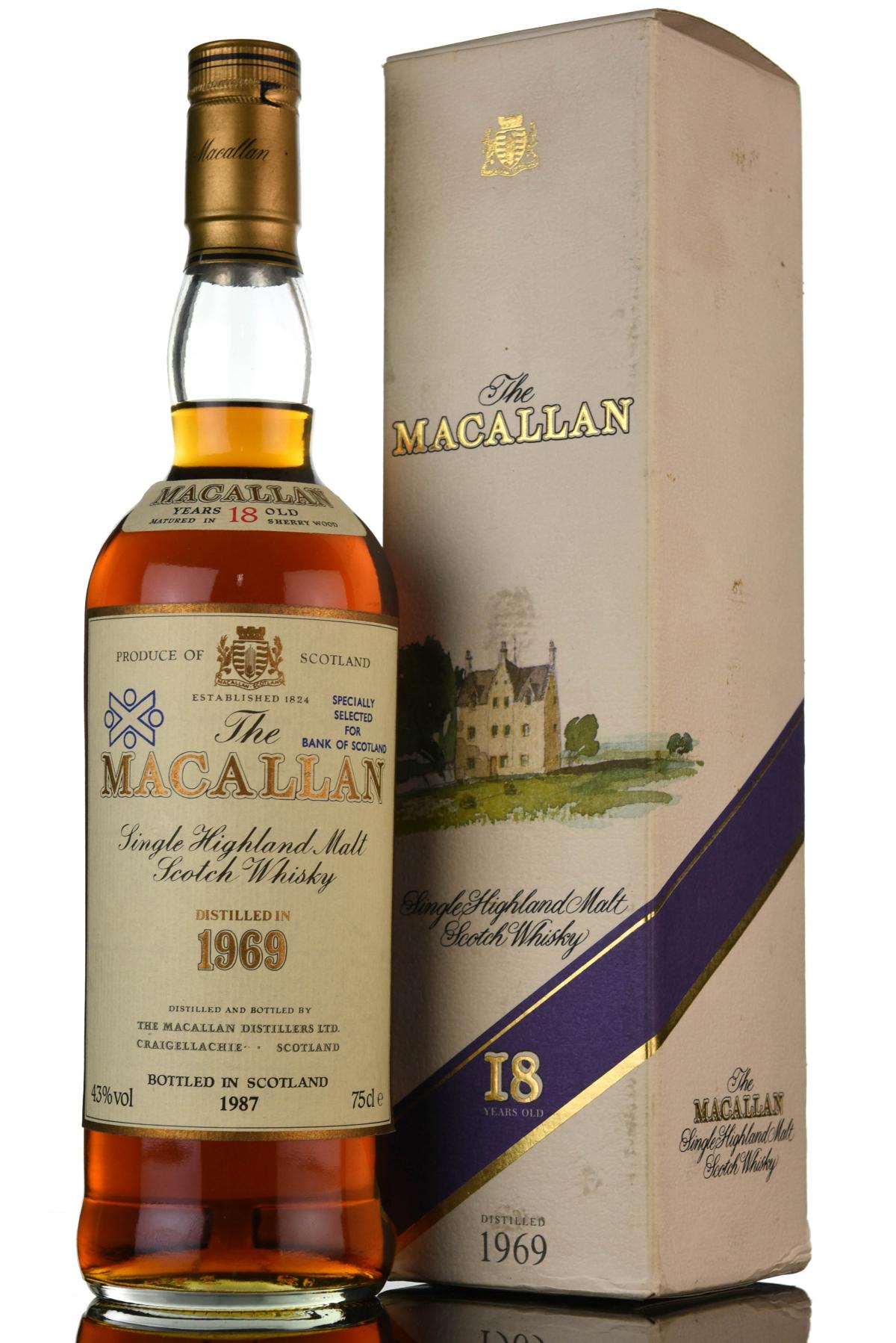 Macallan 1969-1987 - 18 Year Old - Bank Of Scotland