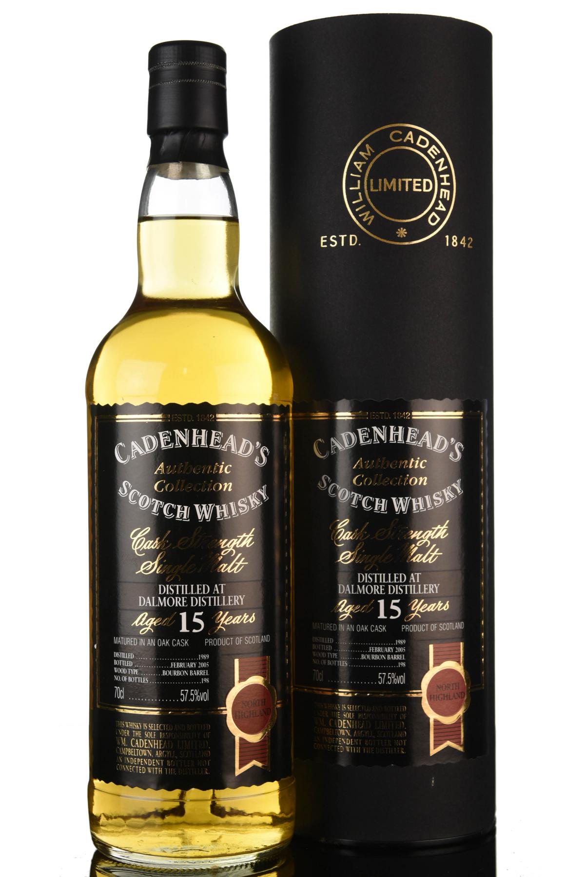 Dalmore 1989-2005 - 15 Year Old - Cadenheads Authentic Collection