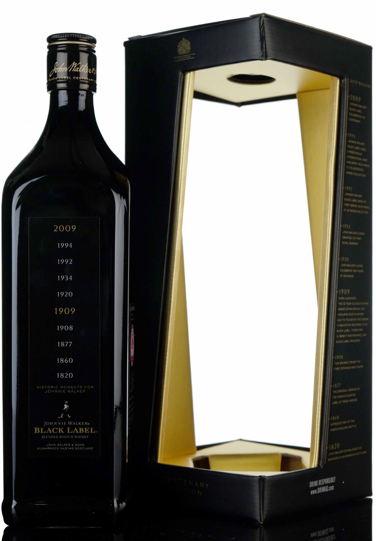 Johnnie Walker 12 Year Old - Black Label - Centenary Of The Striding Man 1909-2009
