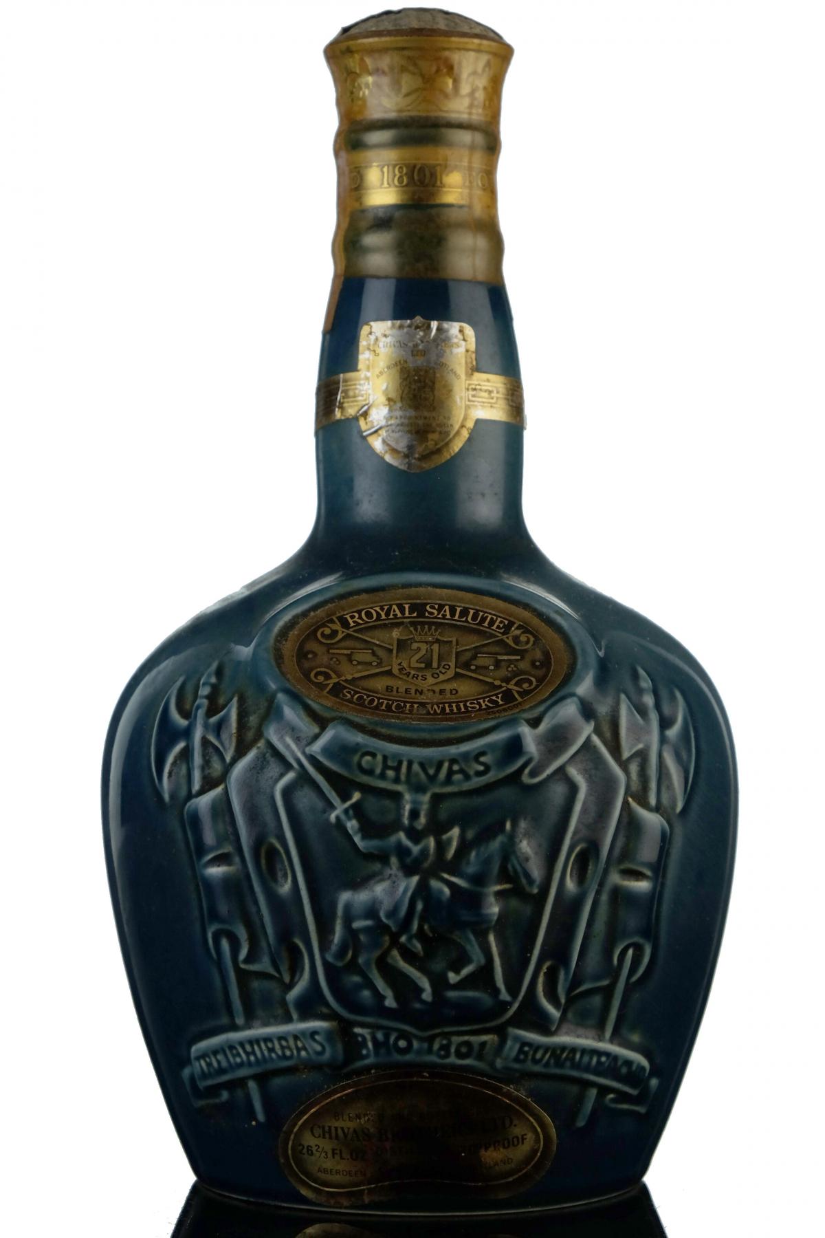 Royal Salute 21 Year Old - Blue Decanter - 1970s