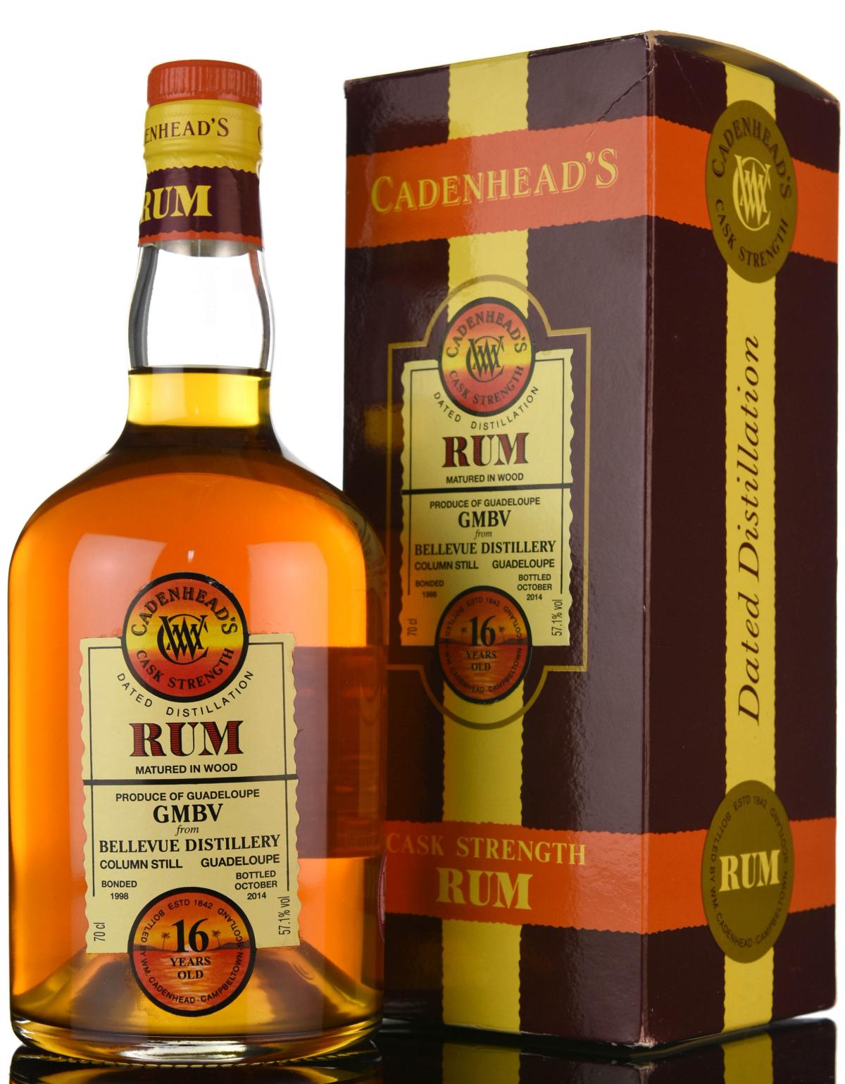 Bellevue 1998-2014 - 16 Year Old - Cask Strength - Cadenheads Rum