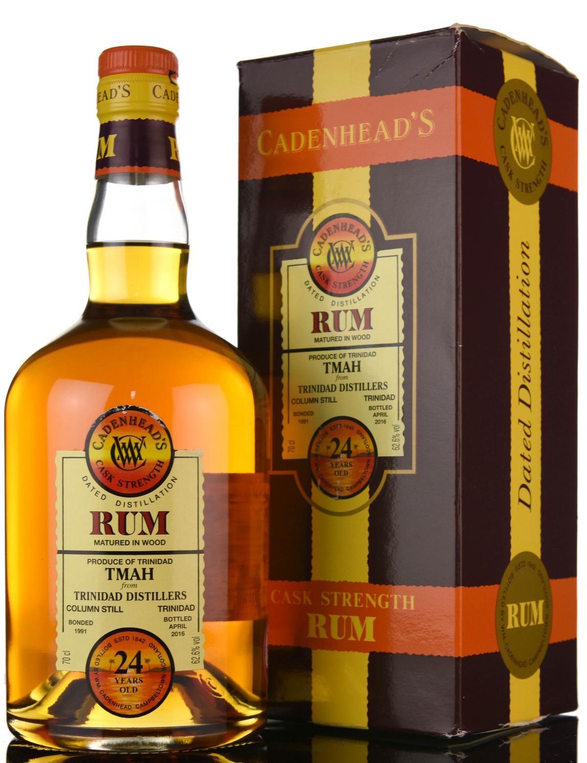Trinidad 1991-2016  - 24 Year Old - Cask Strength - Cadenheads Rum