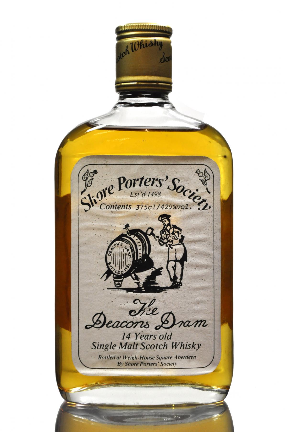 Shore Porters 14 Year Old - Half Bottle - 1980s